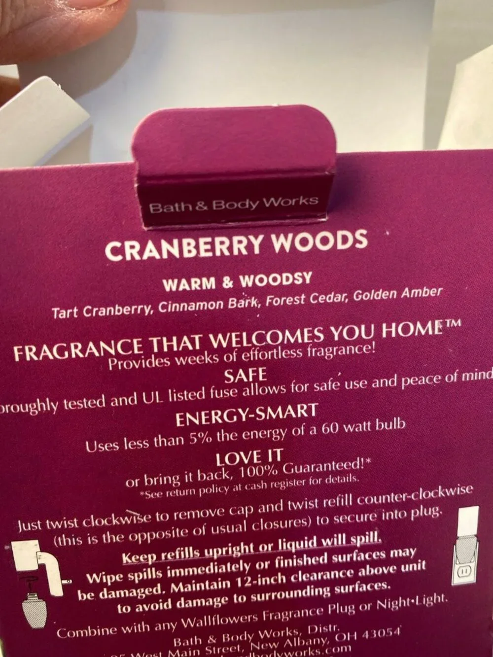“Cranberry Woods” Bath & Body Works 2 New Wallflower Refills Box Set